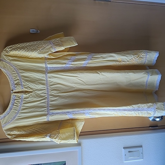 Free people crochet embroidered mini Bohemia dress - Picture 5 of 5